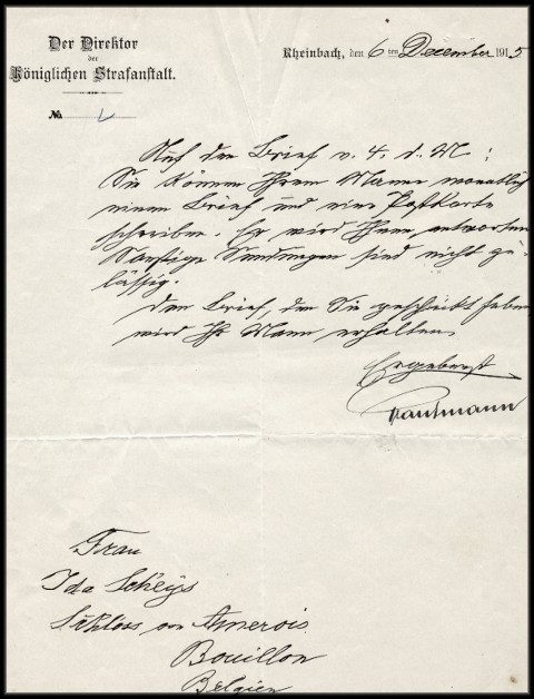 site 046  6 déc 1915 lettre allemande