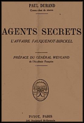 site 050  Agents secrets livre parlant de Scheys garde aux Amerois couverture