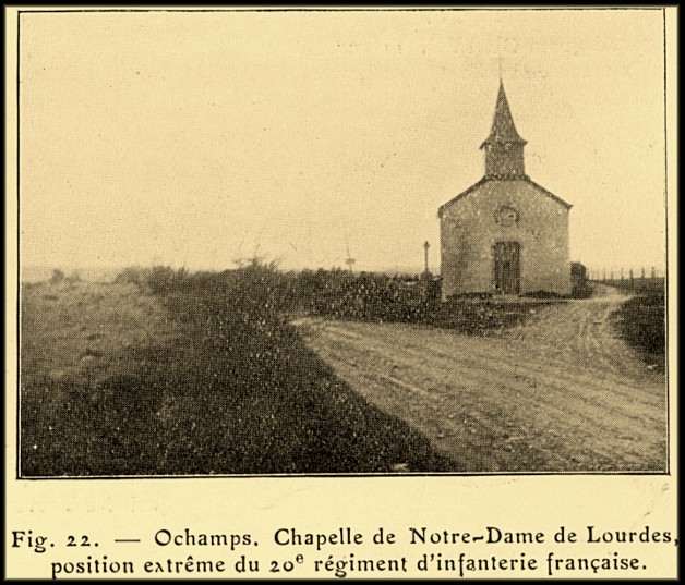 site ochamps chapelle ND de Lourdes après la guerre