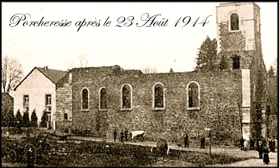 site eglise de porcheresse détruite en 1914