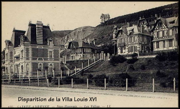 site disparition de la villa Louis XVI