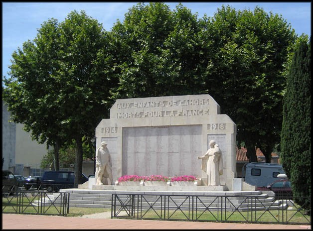 site cahors monument aux morts