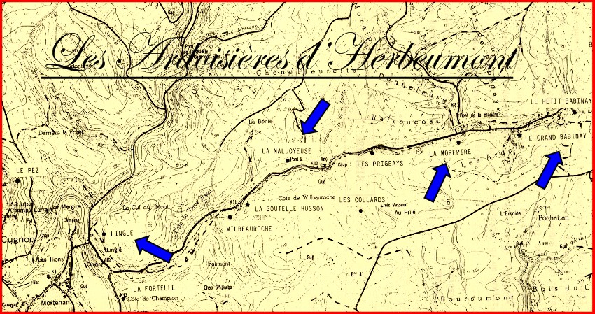 site plan des ardoisières d'herbeumont