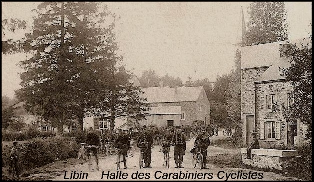 site libin 1903 halte carabiniers cyclistes