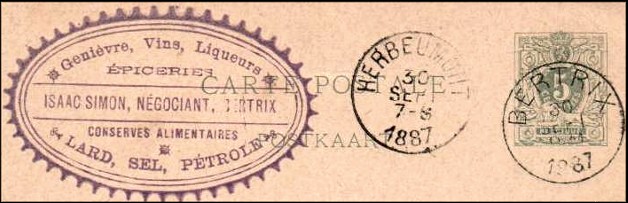 site bertrix commerce 1887 isaac simon négociant