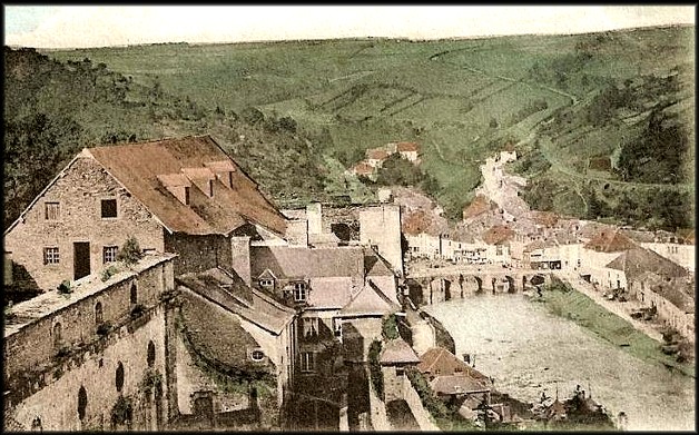 site bouillon  vue du chateau 1901