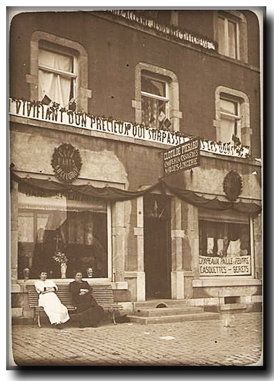 site so be bertrix chapellerie lingerie clotilde pierard  1914 photo lenzen