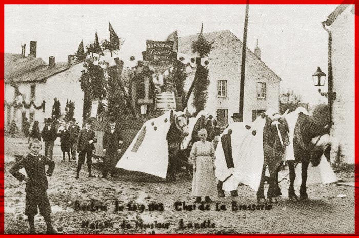 site so  24 sept  1905  75 ans d'Indépendance char de la brasserie Maison Lanotte