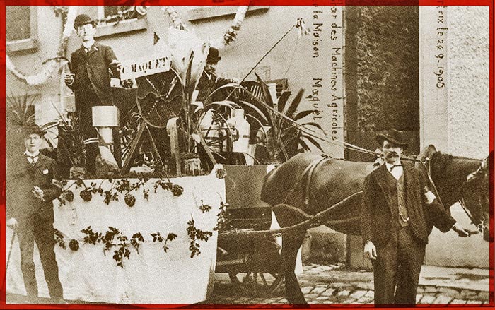 site so  24 sept  1905  75 ans d'Indépendance char des machines agricoles