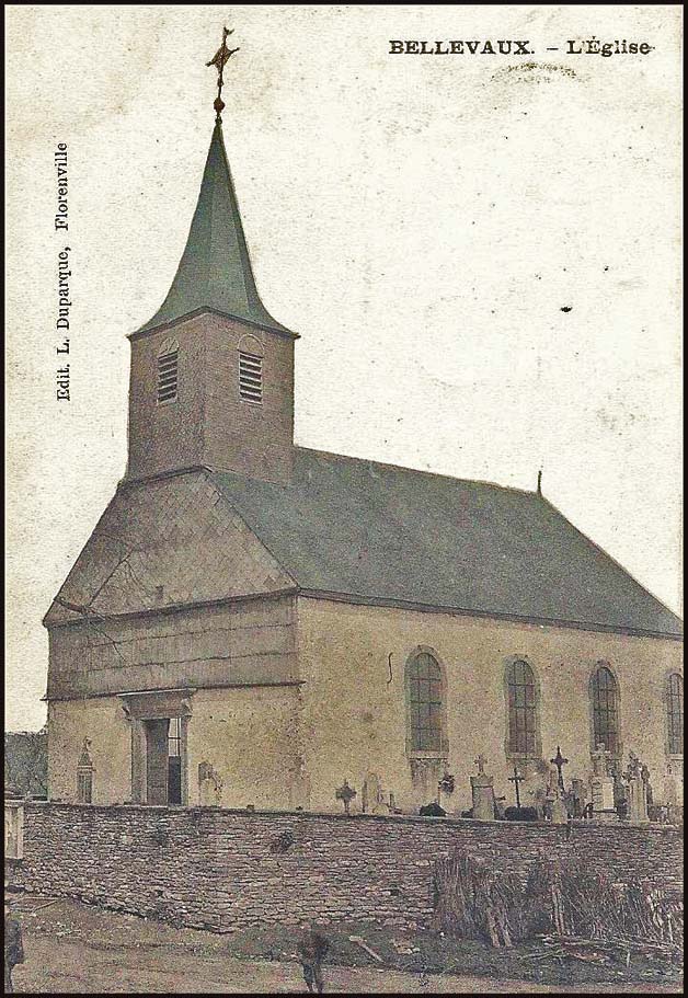site so be bellevaux église 1908