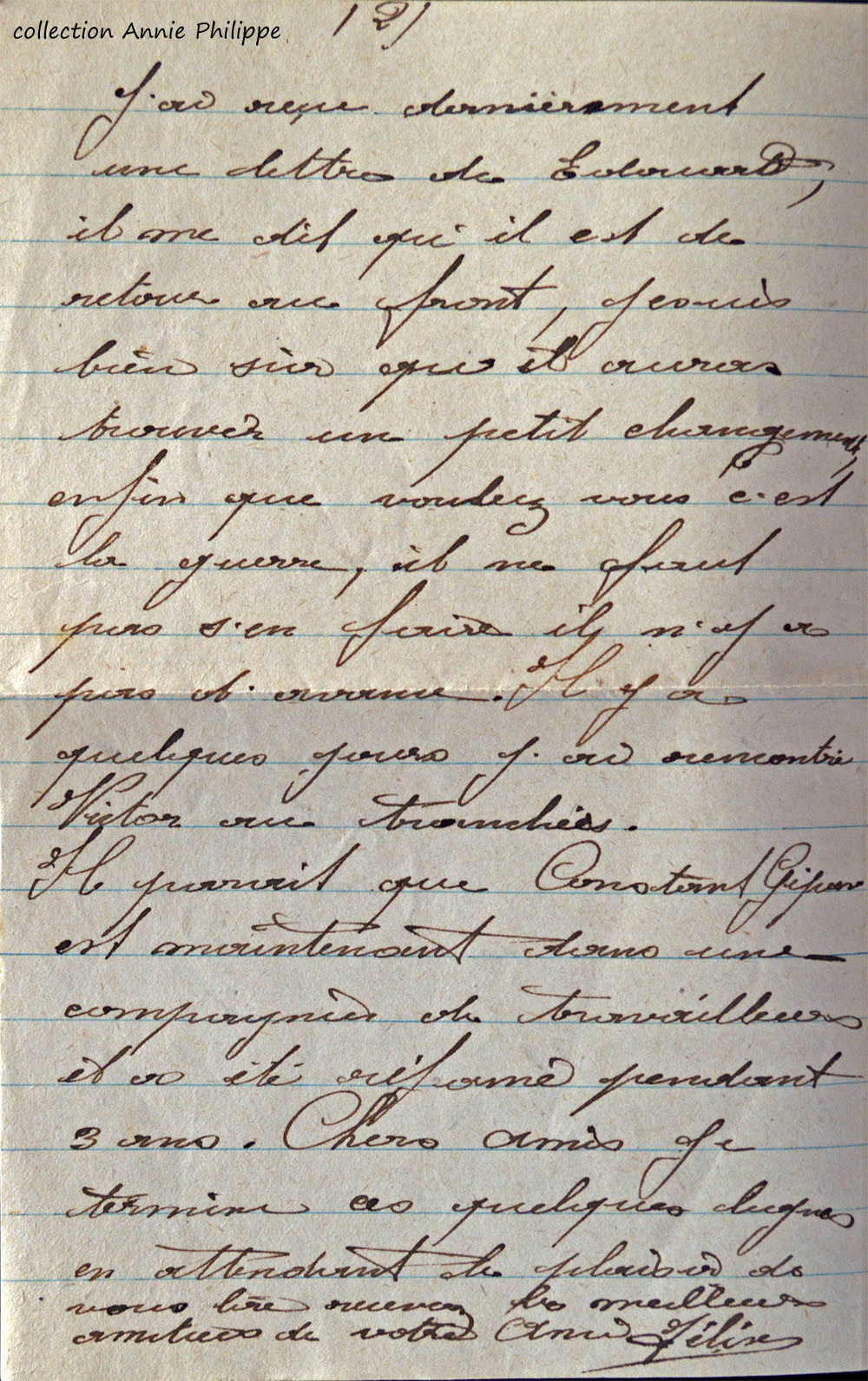 1918 04 29 lettre de félix à ses amis page 2