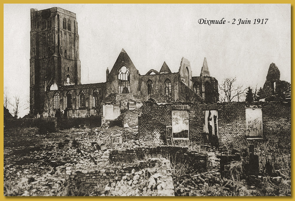 site me 1917 02 juin dixmude église en ruine copie