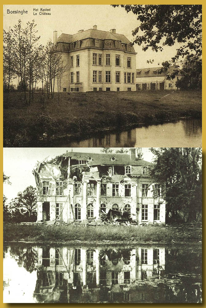 site me be Château de Boesinghe près de Ypres photo de Juillet 1915