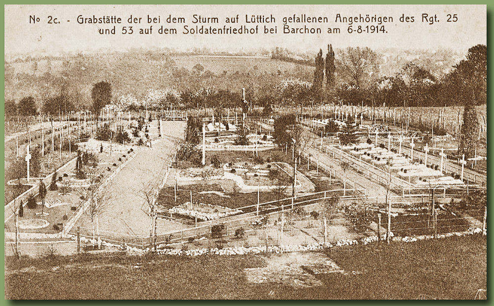 site to be lie barchon vue cimetière1916