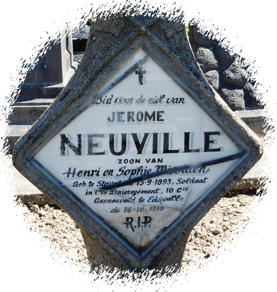 site to be jerome neuville 10è compagnie 19è sépulture