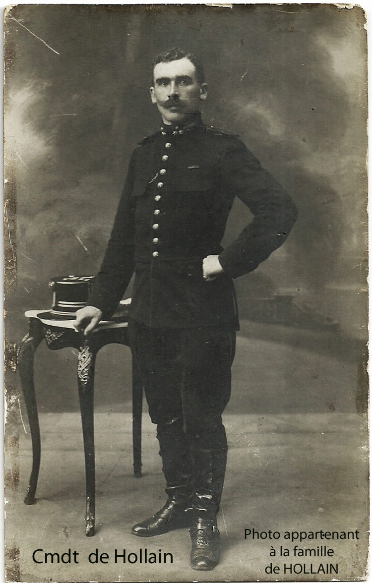 Capitaine-Commandant Alphonse de Hollain photo appatenant à la famille