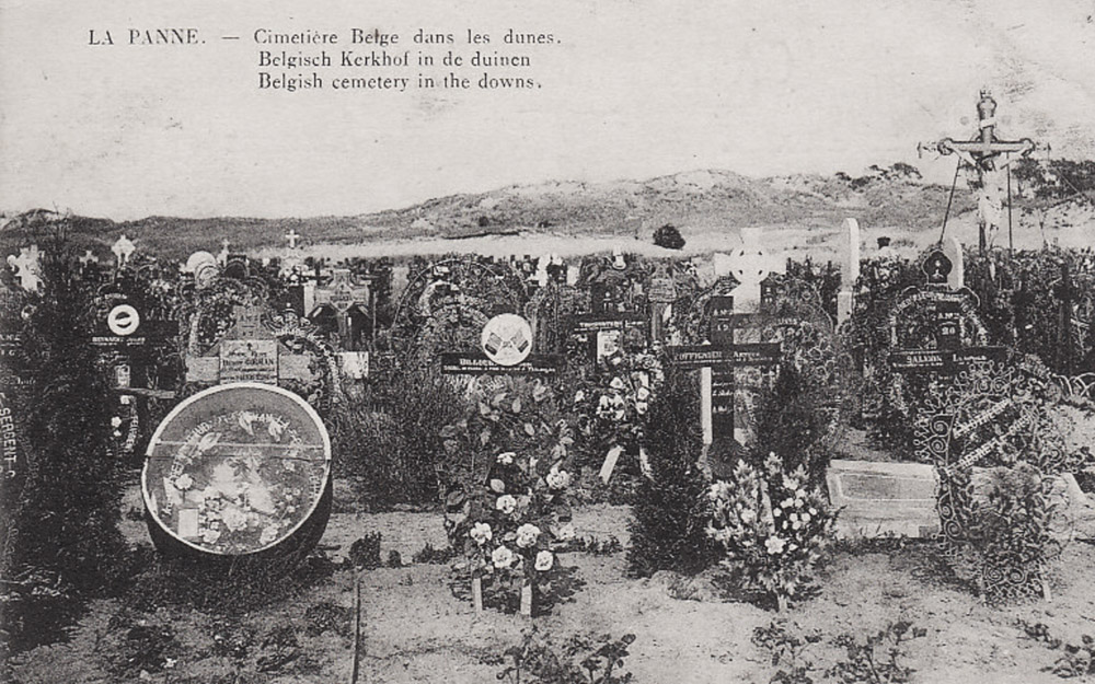 la panne cimetière belge dans les dunes