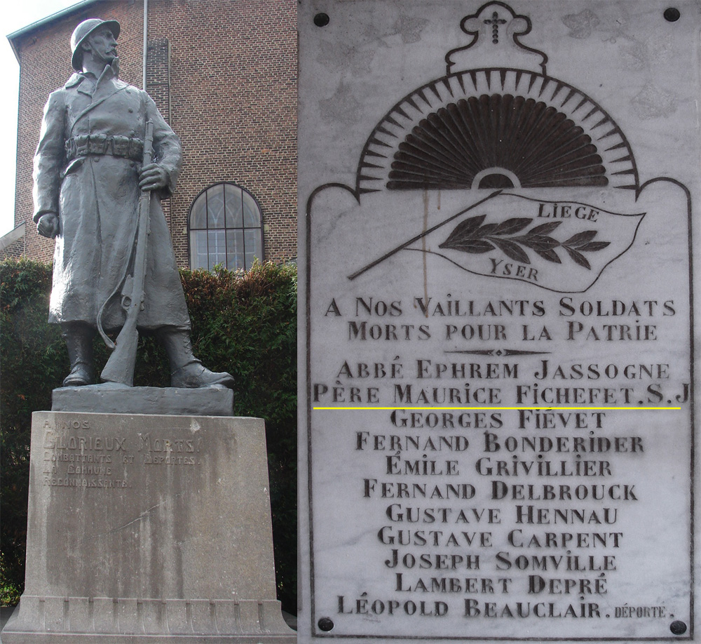 sombreffe monument & plaque commémorative