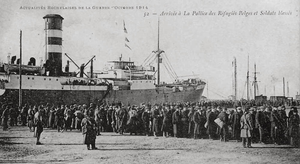 la pallice arrivée de réfugiés belges oct 14_modifié-1