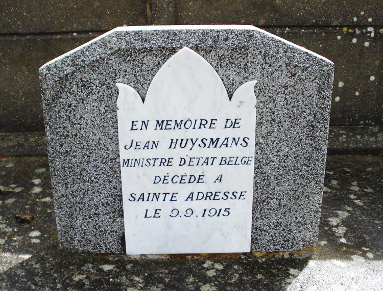 sépulture Jean Huysmans ste adresse