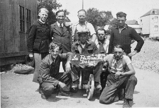 asu René tet jean Rochet avec les Pontonniers 13 juillet 1942