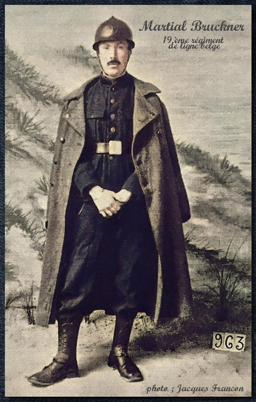 portrait de martial bruckner en uniforme 19èligne mibbcol