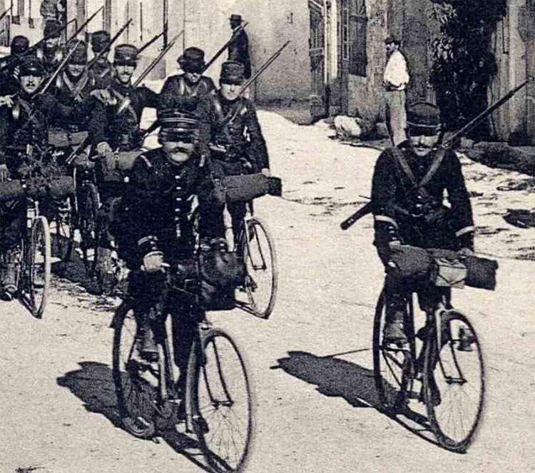 asu cyclistes chasseurs à pied 1914