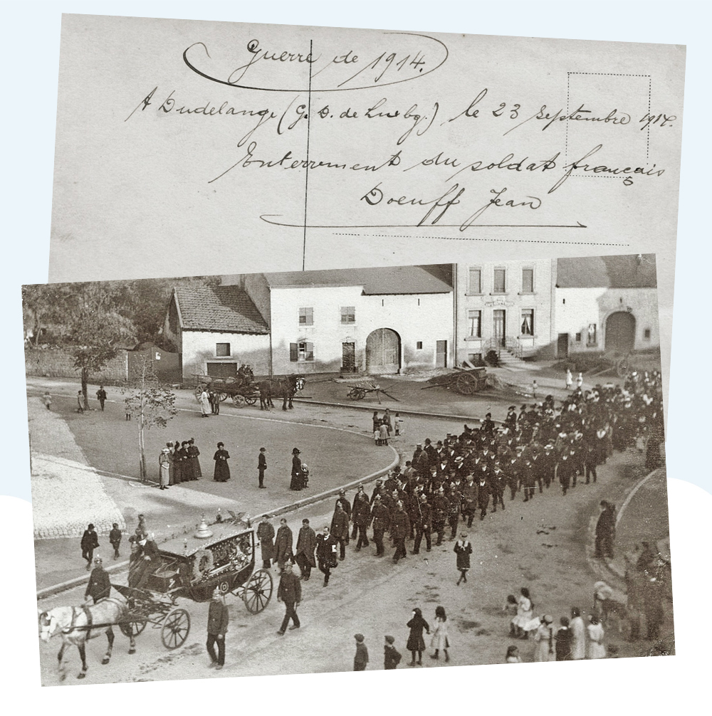 len dudelange 1914 enterrement sdt fran Le Doeuff Jean
