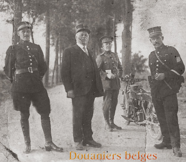 len douaniers belgesen uniformes 1913