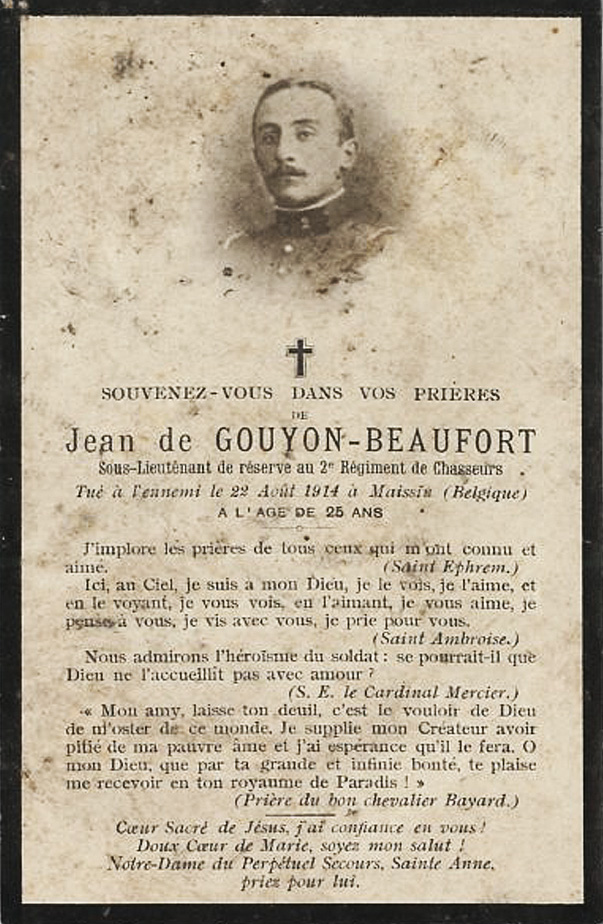 len avis mortuaire jean de Gouyon Beaufort