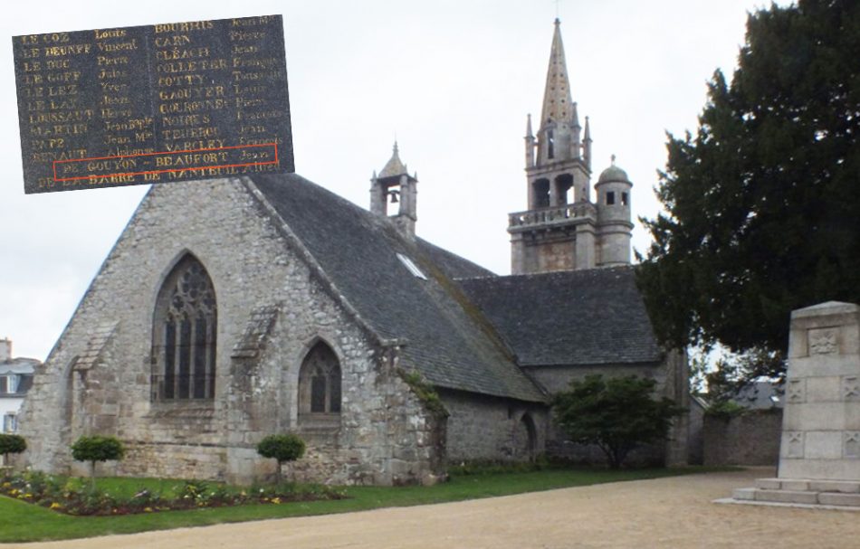 len eglise plaque mémoire Gouyon