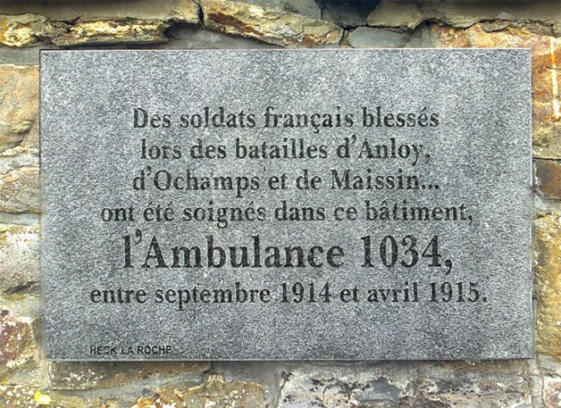 len plaque commémorative ambulance 1034