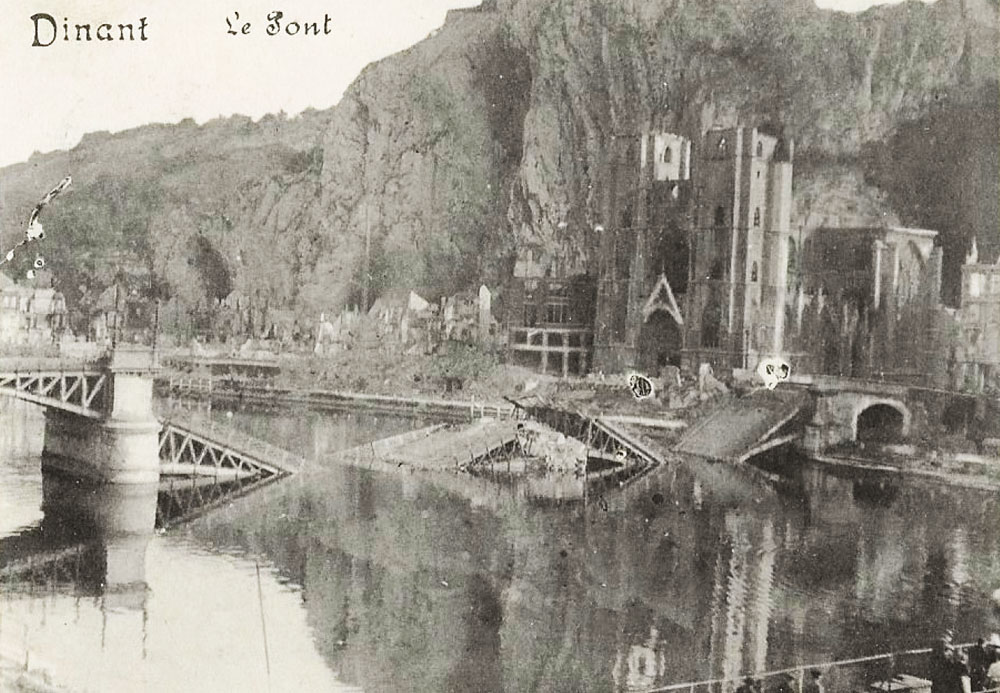 le pont détruit