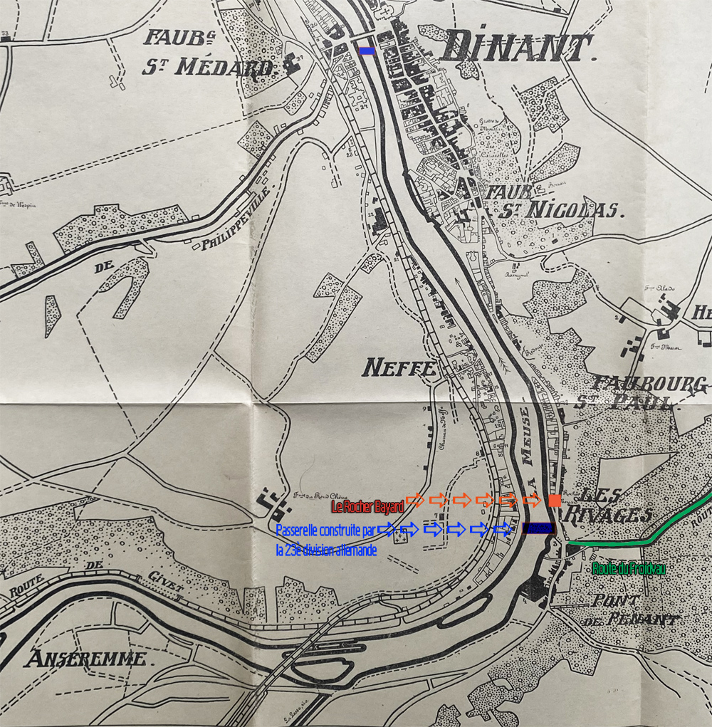 len plan de dinant anseremme passerelles