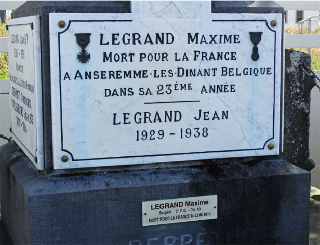 len plaque monument legrand maxime