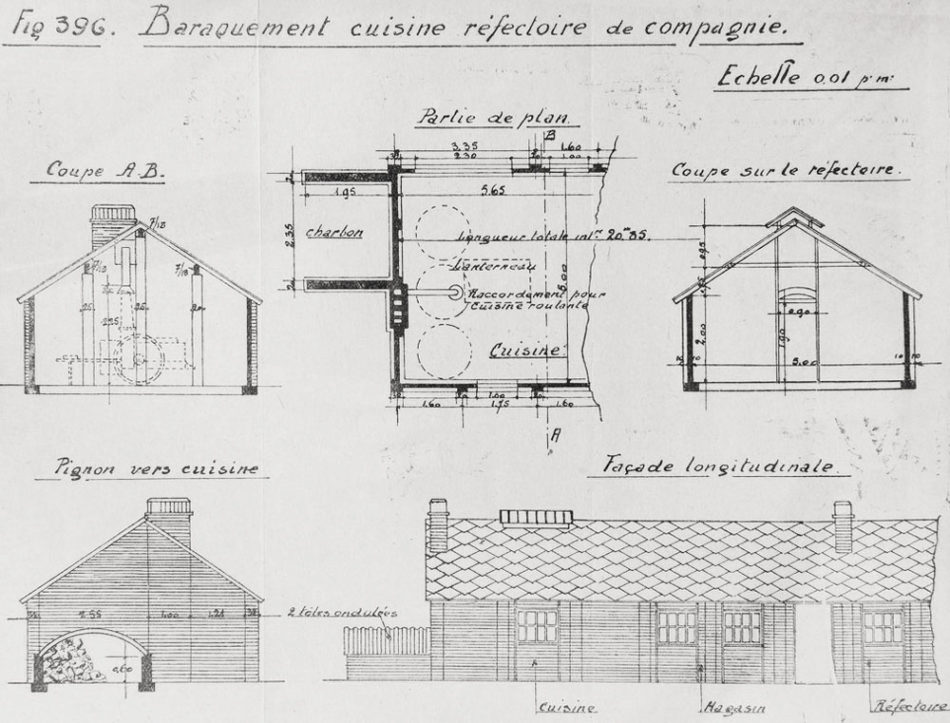 len baraquement cuisine de compagnie