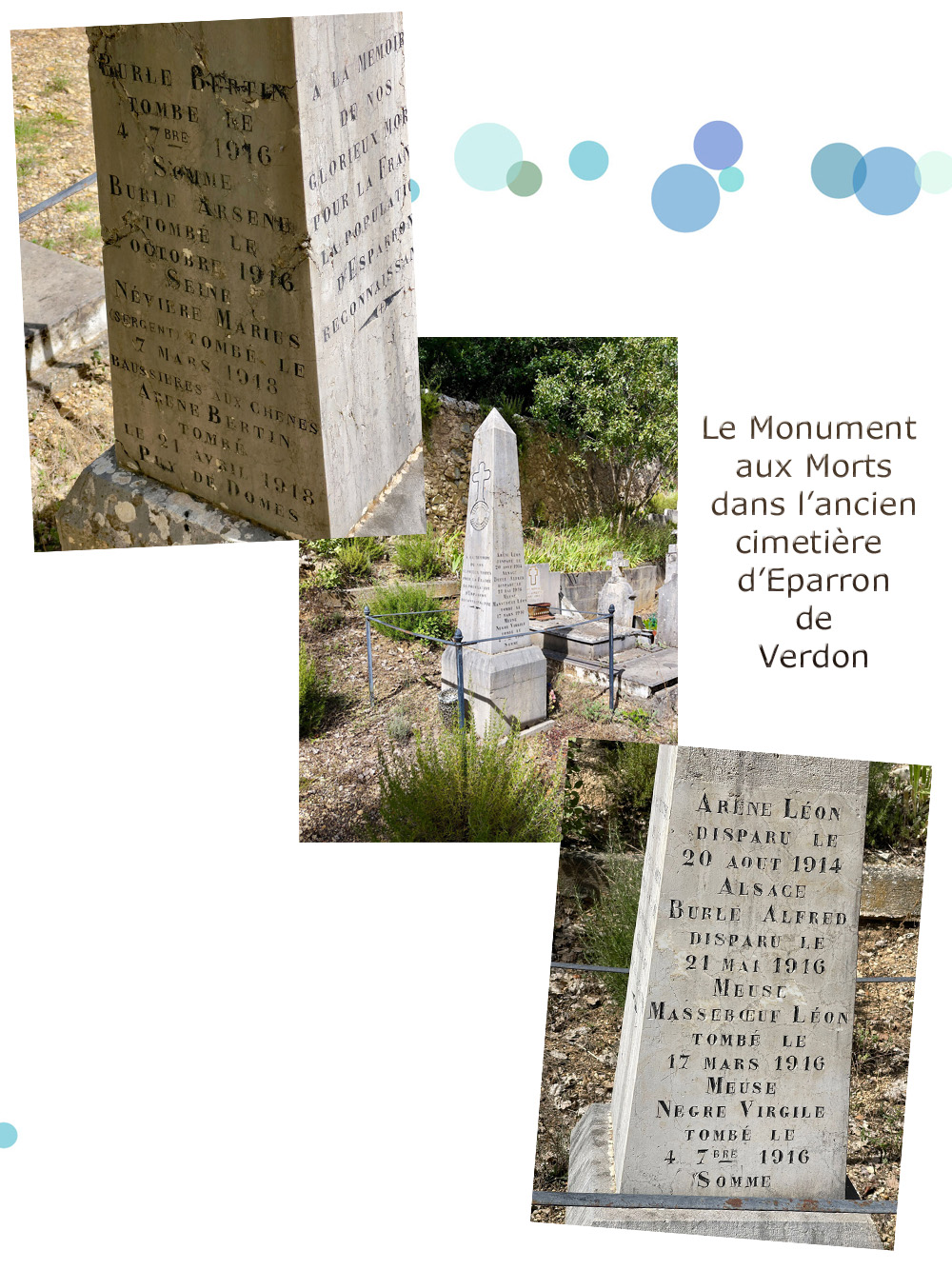 len esparron de verdon ancien cimet monument