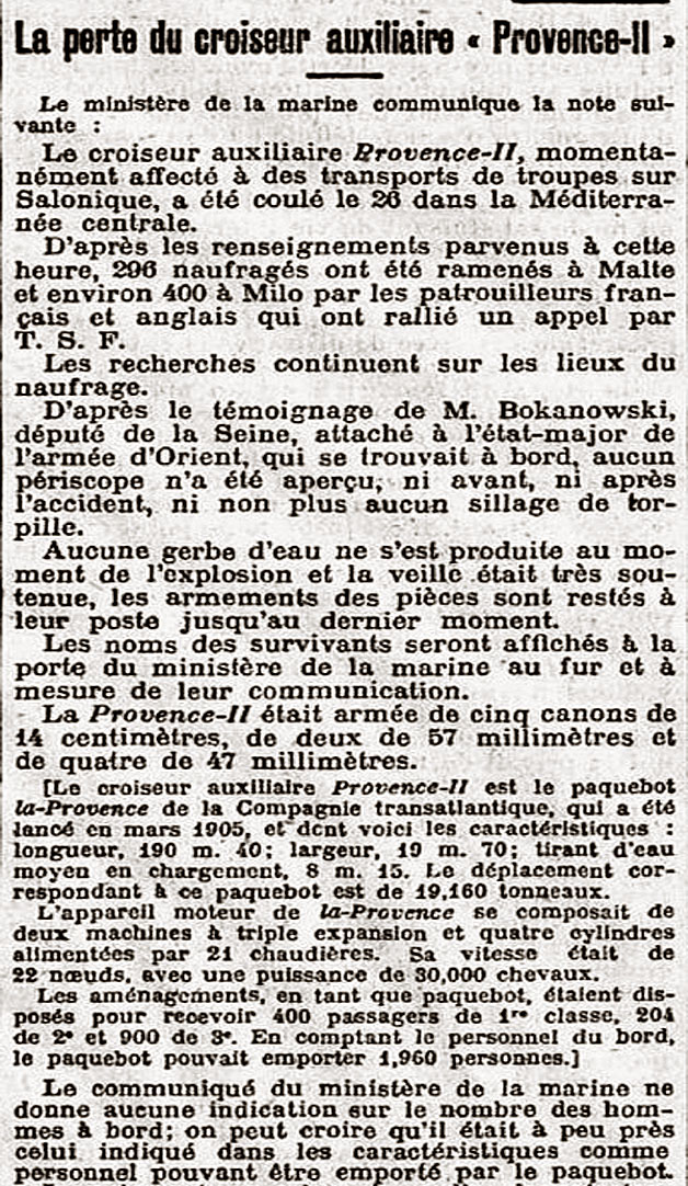 len perte croiseur