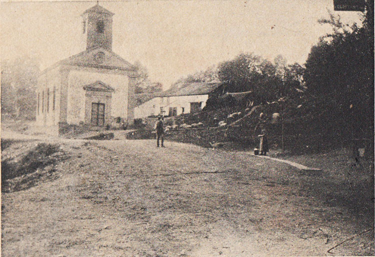 Auby 1899 , remarquez la planche du jeu de quille à droite